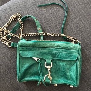 Teal Rebecca Minkoff Mini M.A.C Crossbody Purse